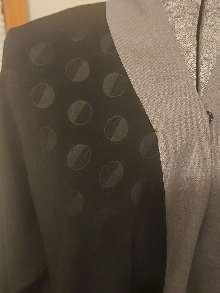 Eid, Ramadan Black And Gray Abaya - Picture 3 of 8